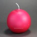 10cm Diameter Cerise Pink Ball Candles